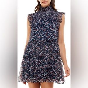 NWOT -Trixii Junior XL High Neck Tiered Fit & Flare Dress